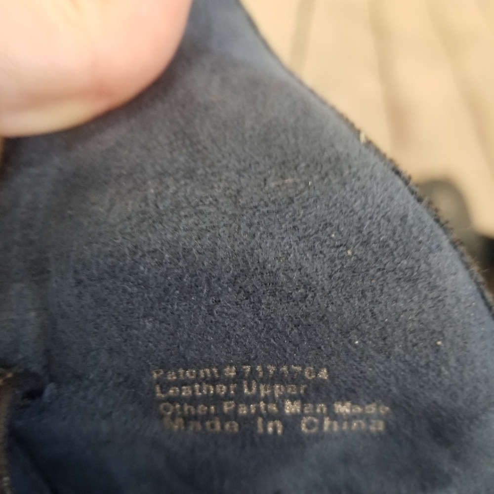 Soft walk clogs Nursing leather Navy Size  9 - Picture 7 of 9